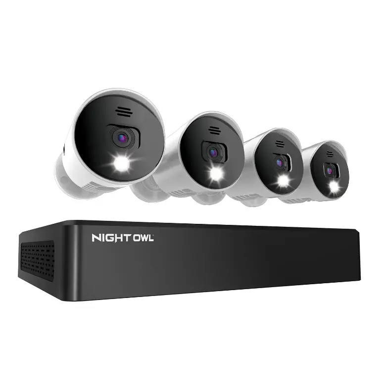 Refurbished 8-Channel 4K Bluetooth Dvr System With 1Tb Hdd And 4 Wired 4K Spotlight Cameras Featuring Audio Alerts & Siren Functionality 1