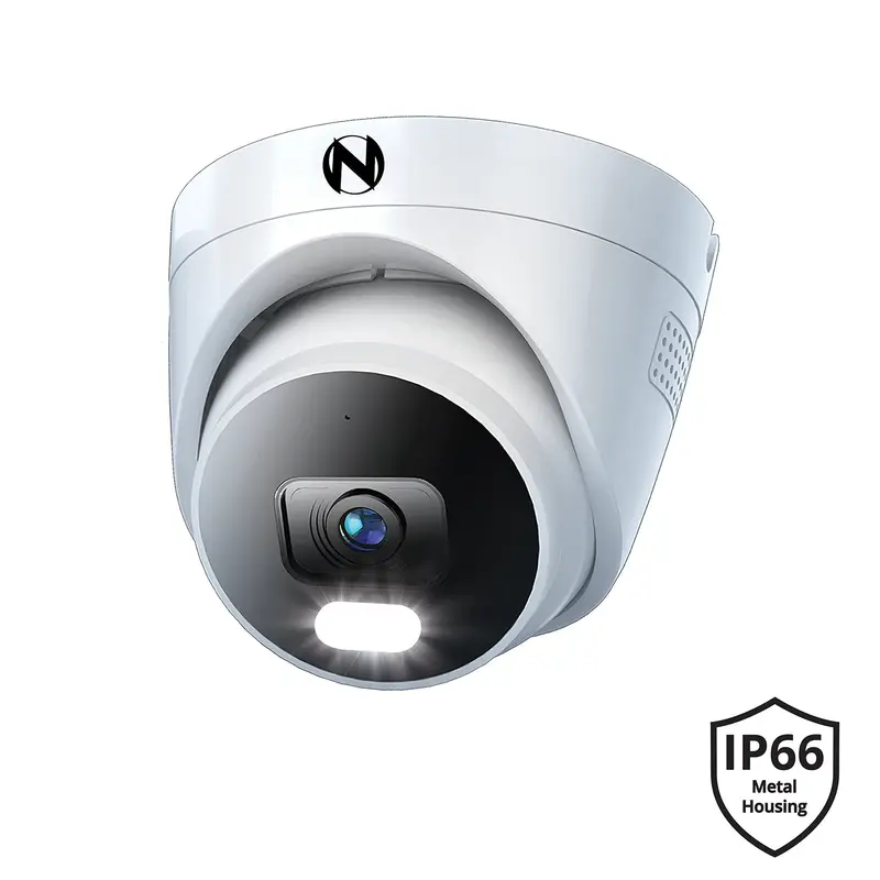 Rugged 4K+ (12Mp) Wired Ip Dome Camera With Deterrence And Two-Way Audio (White) 1