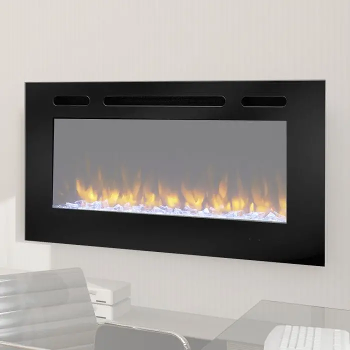 Simplifire 40-Inch Semi-Recessed Trim Skirt – Minimalist Fireplace Accoutrement 1
