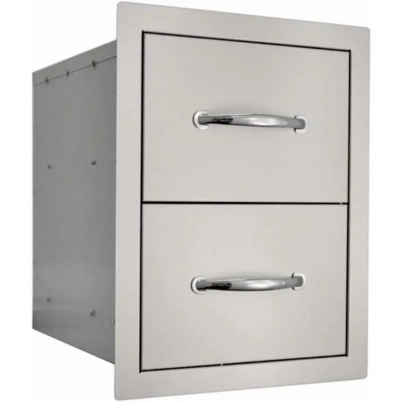 Sole Gourmet 20X15 In Enclosed Double Drawer Cabinet 1
