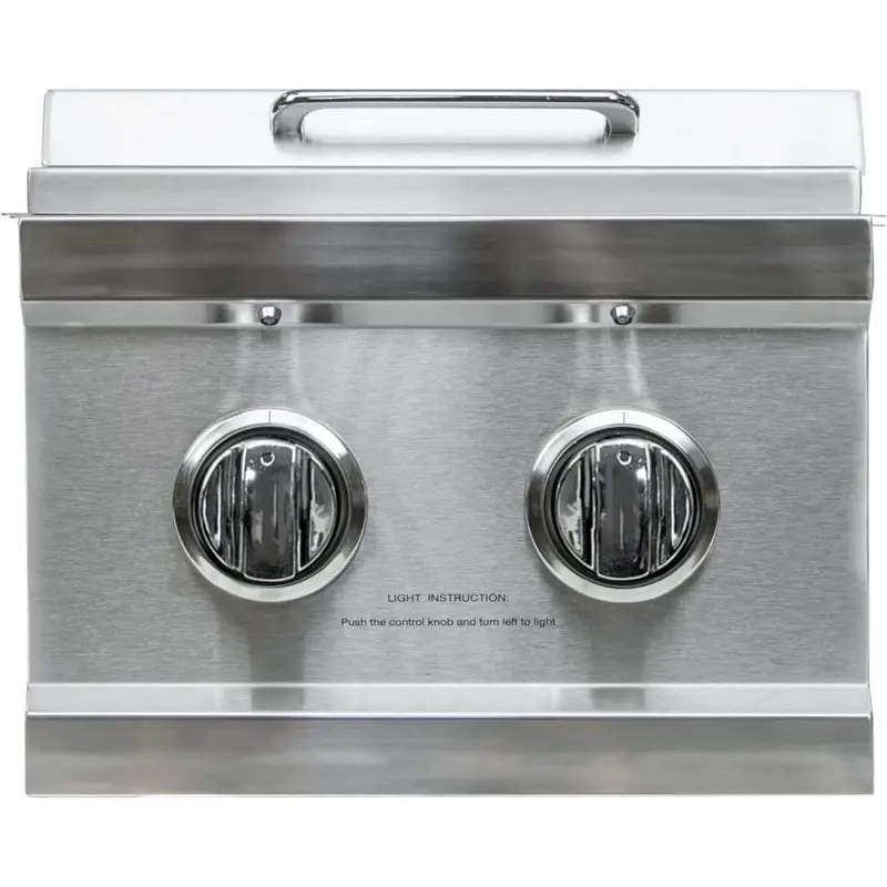 Sole Gourmet Sosb21L Natural Gas Built-In Dual Side Burner 1