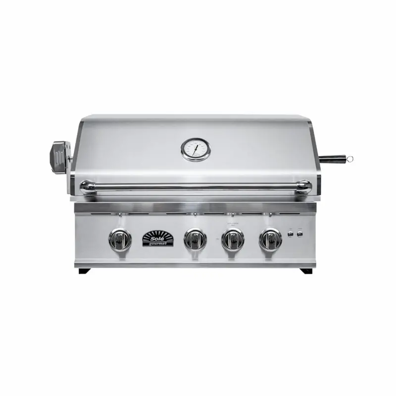Sole Gourmet Tr-Series 32-Inch Built-In Grill – 4-Burner Gas Grill Featuring Led Controls & Rotisserie Functionality 1