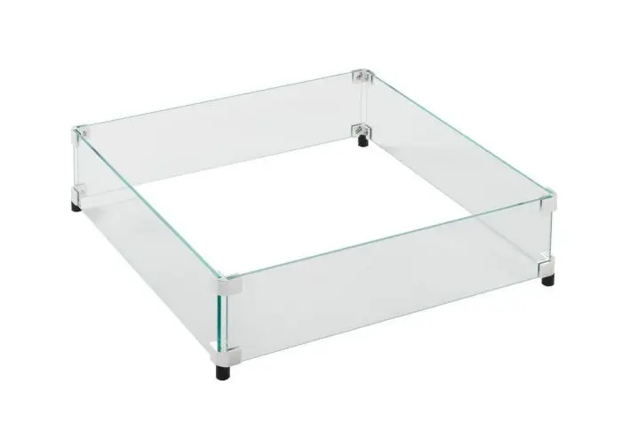 Square Tempered Glass Wind Guard For Cf-2424 Outdoor Burner 1