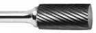 Style A Carbide Burrs – Cylindrical Square End, Non-Cutting Tip 1