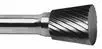 Style N Carbide Burrs – Inverted Taper, Non-Cutting Tip 1
