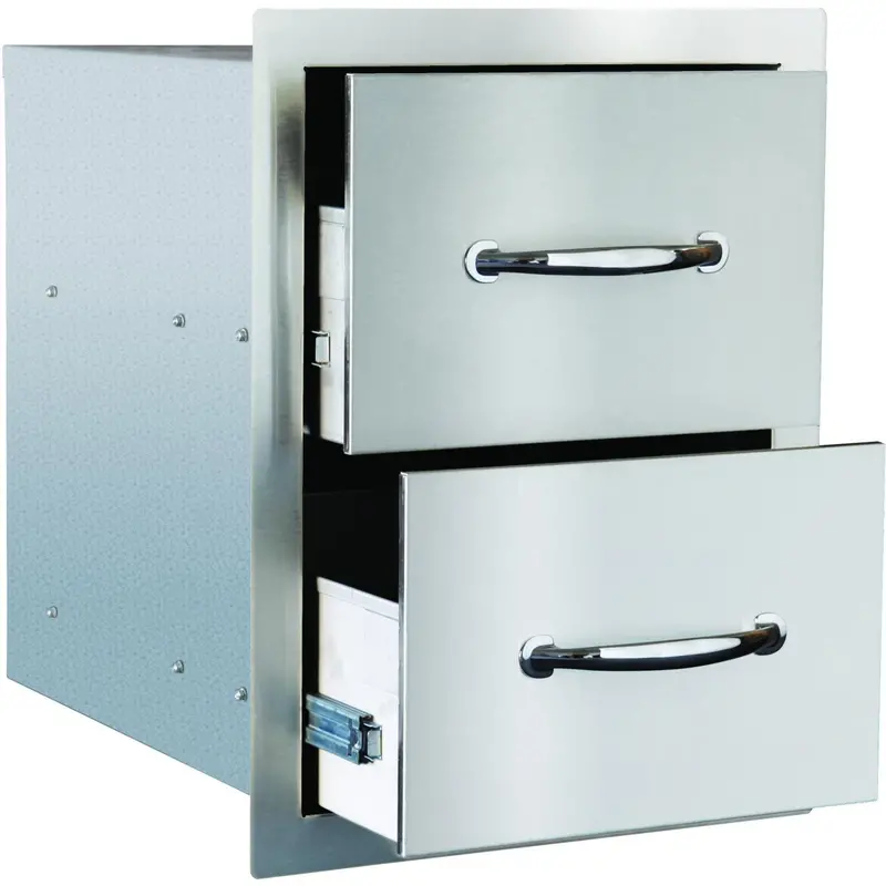 Summerset 17-Inch Flush-Mount Dual-Access Drawer Cabinet 1