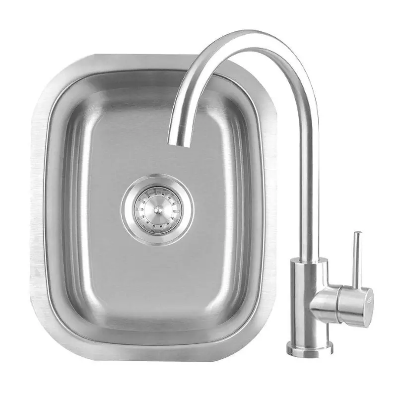 Summerset 19X15-Inch Undermount Stainless Sink With 360° Dual-Temperature Faucet 1