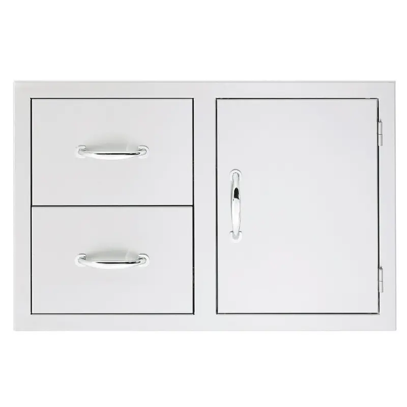 Summerset Ssdc2-33M 33-Inch Masonry Frame With Dual Drawers And Access Door 1