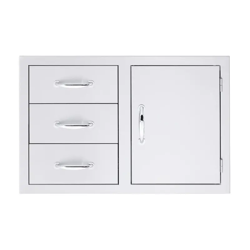 Summerset Ssdc3-33 33-Inch Triple-Drawer Cabinet With Integrated Access Door 1