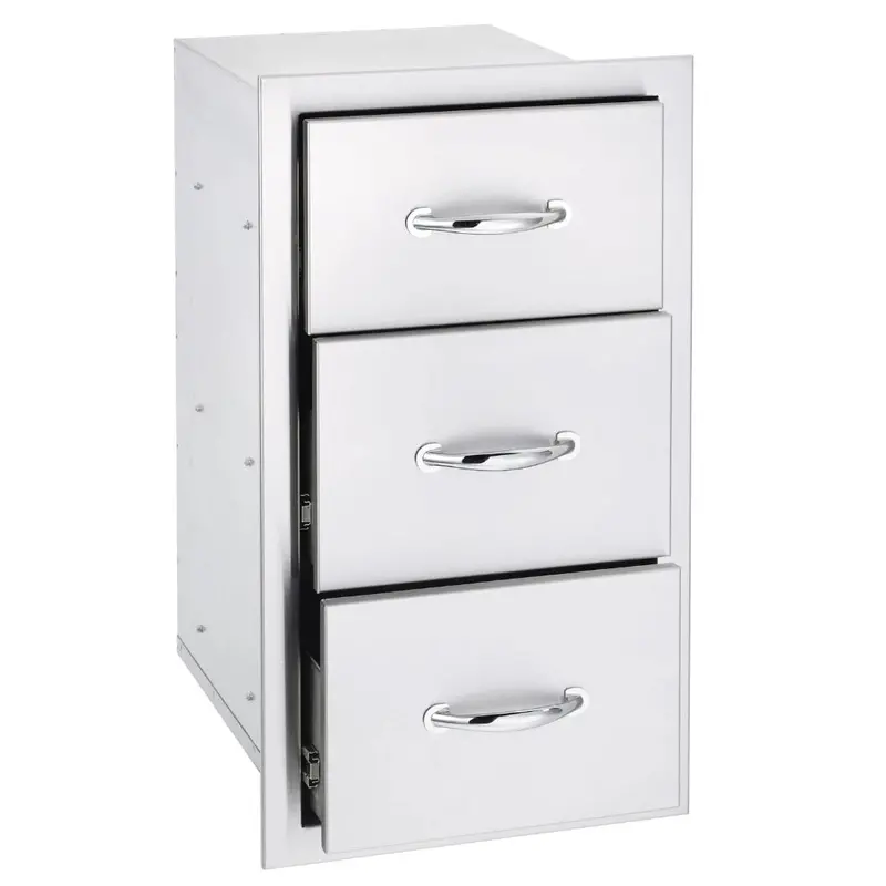 Summerset Ssdr3-17 17-Inch Flush-Mount Triple Access Drawer Cabinet 1