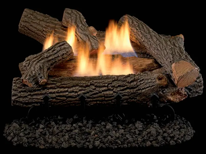 Superior Crescent Hill Vent-Free Concrete Log Set – Lvdch 1
