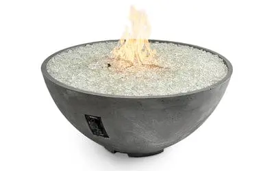 The Outdoor Greatroom Company 42-Inch Midnight Mist Cove Edge Gas Fire Pit Bowl 1