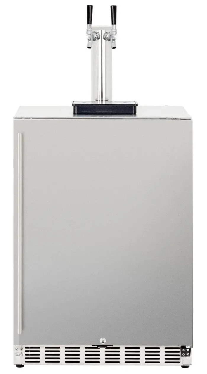 Trueflame 24-Inch Outdoor-Dedicated Dual-Tap Kegerator – 6.6 Cu. Ft. (Tf-Rfr-24Dk2) 1