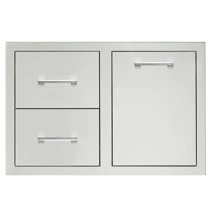Trueflame 33-Inch Dual-Drawer & Service Door Fireplace Combo 1