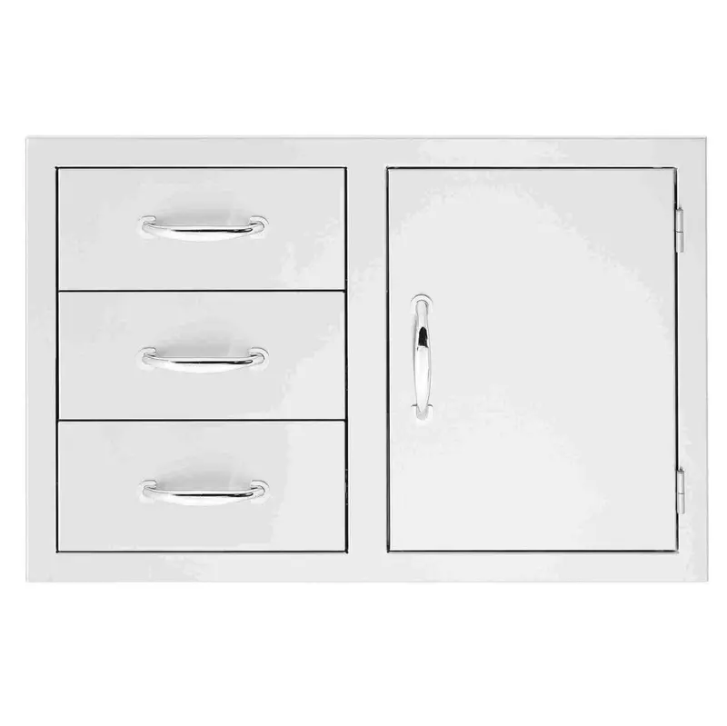 Trueflame 33-Inch Triple-Drawer Cabinet With Integrated Access Door (Tf-Dc3-33) 1