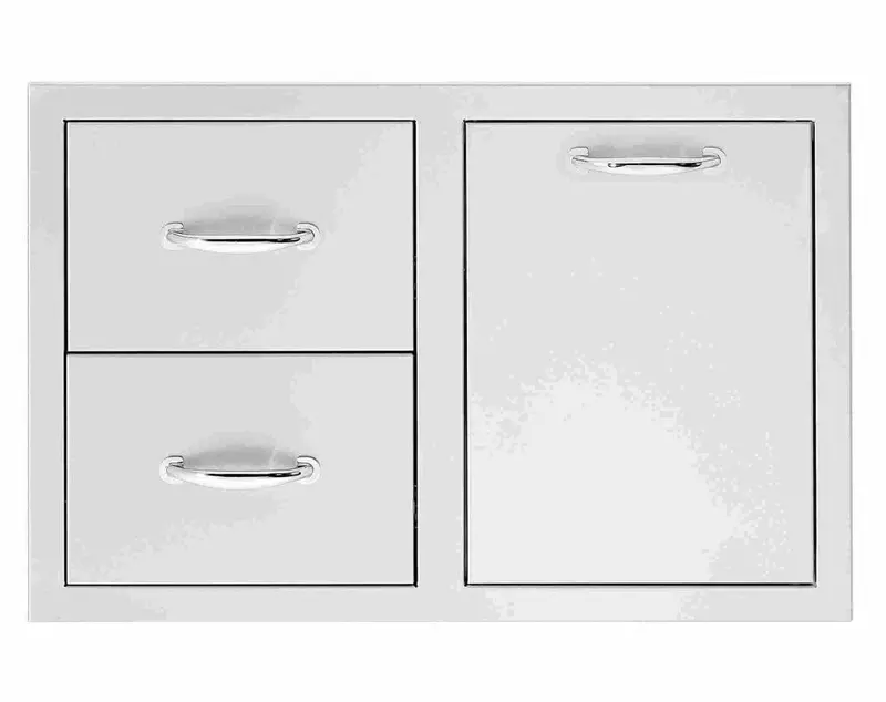 Trueflame 33-Inch Ventilated Lp Tank Pullout With Dual-Drawer Storage (Tf-Dc2-33Lp-A) 1