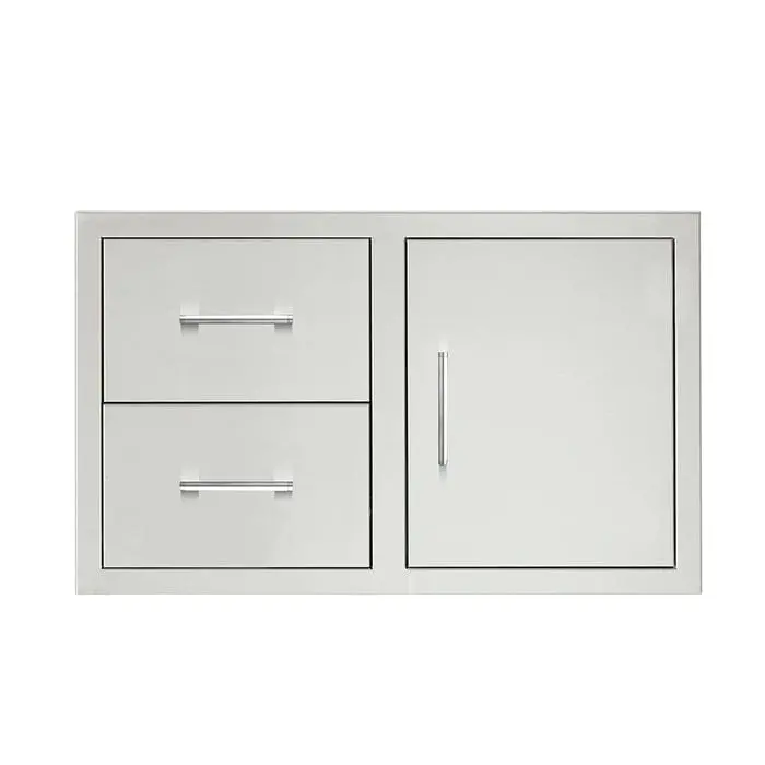 Trueflame 36-Inch Two-Drawer Fireplace Enclosure With Access Panel 1