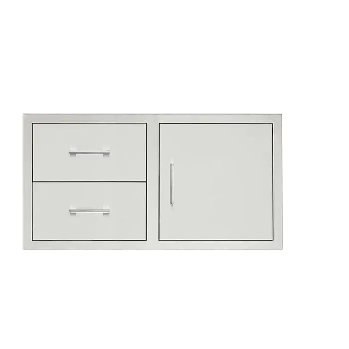 Trueflame 42-Inch Dual-Drawer & Access Door Fireplace Cabinet 1