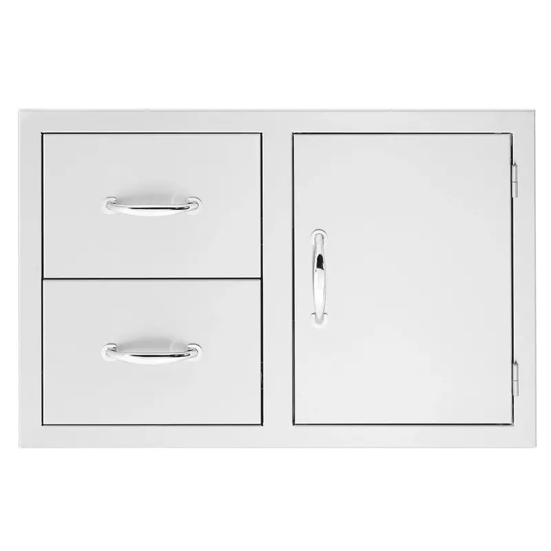Trueflame 42-Inch Two-Drawer Base Cabinet With Front Access Compartment (Tf-Dc2-42) 1