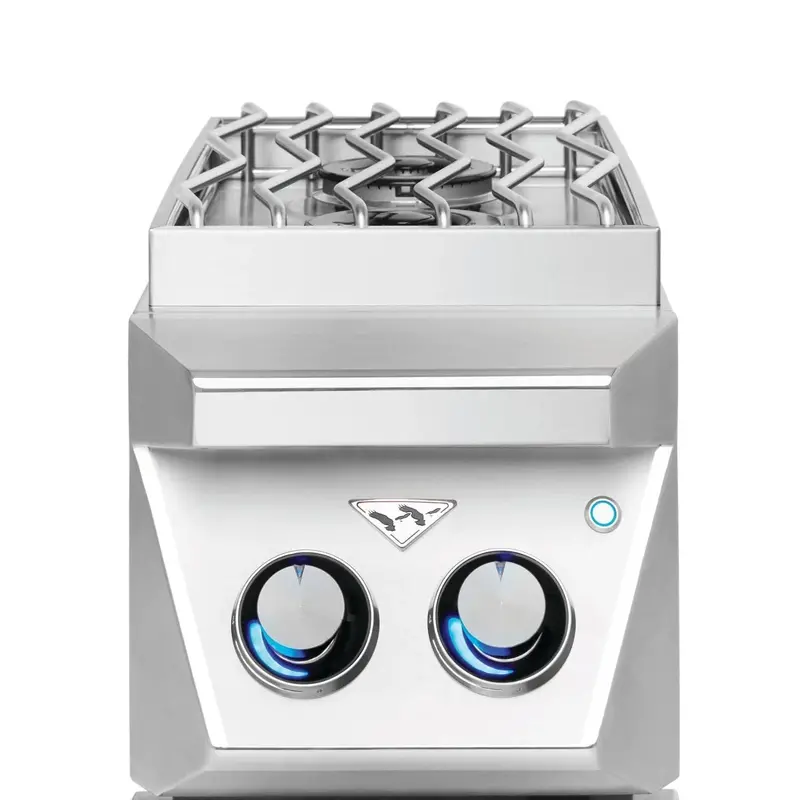 Twin Eagles 13-Inch Dual Stainless Steel Side Burner For Built-In Installations 1