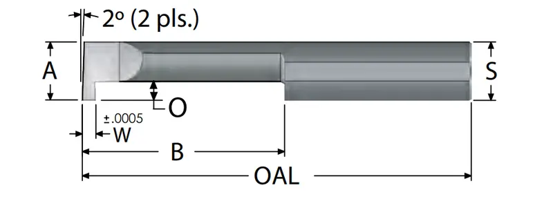 Uncoated Retaining Ring Groove Cutters For Standard Assembly Tasks 1