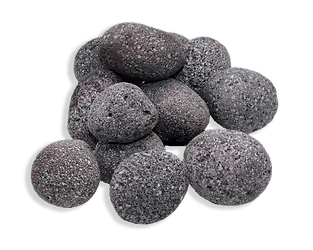 Warming Trends 50-Pound Gray And Black Rolled Lava Rock 1