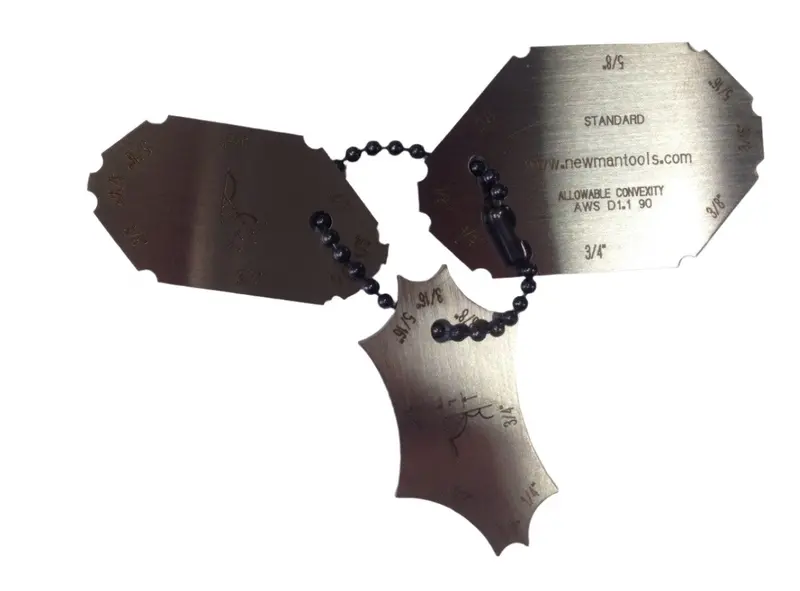 Wg-10 Lightweight Pocket-Sized Aluminum Fillet Weld Gauge 1