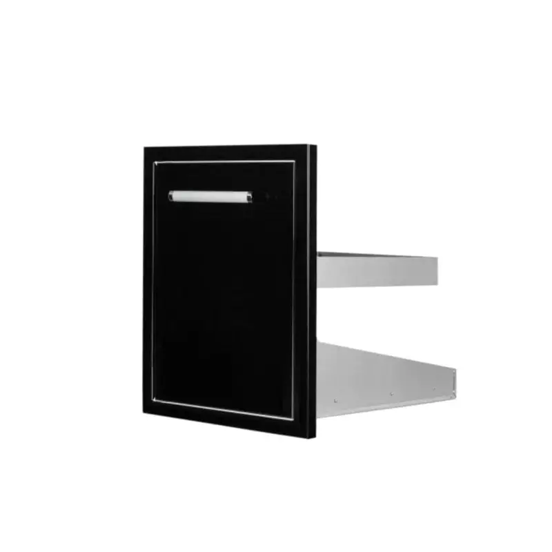 Whistler By Bonfire Outdoor Stainless Steel Black Series Trash Can – Cbatc-B 1