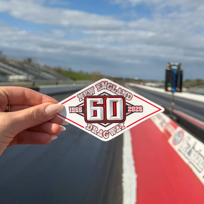 White 60Th Anniversary Celebration Sticker 1