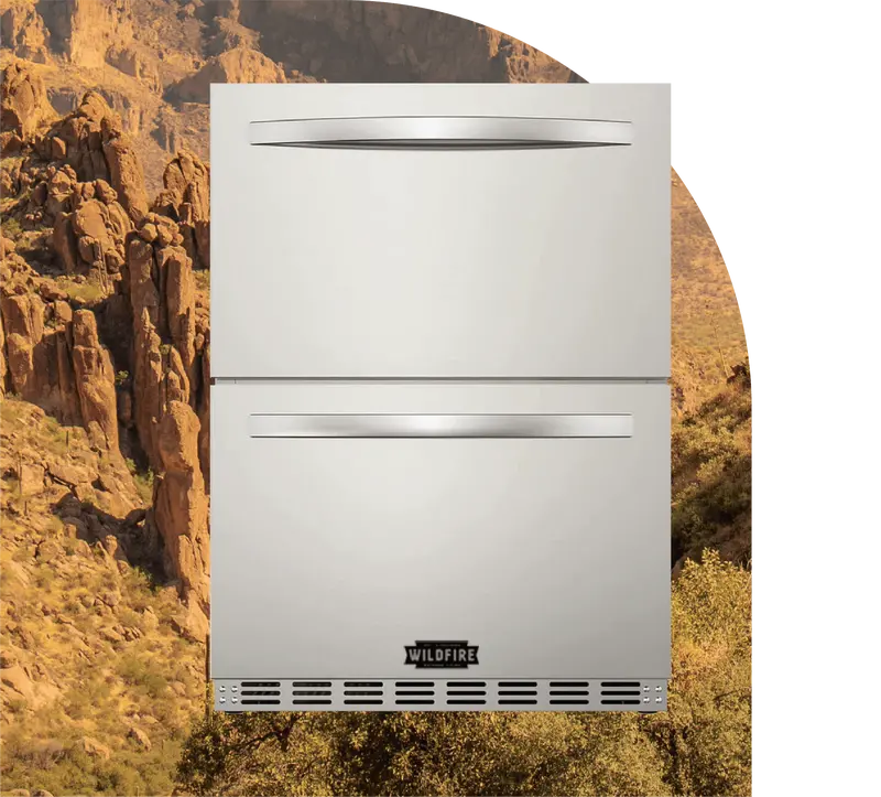 Wildfire 24-Inch Dual-Door Refrigerator – Wfrdd-15 1
