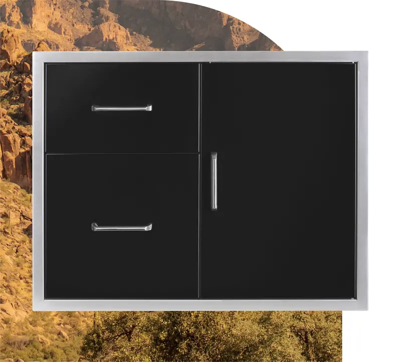 Wildfire 30X24-Inch Door-And-Drawer Combo – Black Stainless Steel Wf-Ddwcombo3025-Bss 1