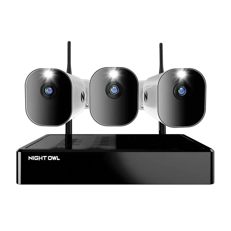 Wnip2 Series Wi-Fi Nvr System With 1Tb Hdd And Three 1080P Battery Cameras (Two Batteries Each) 1