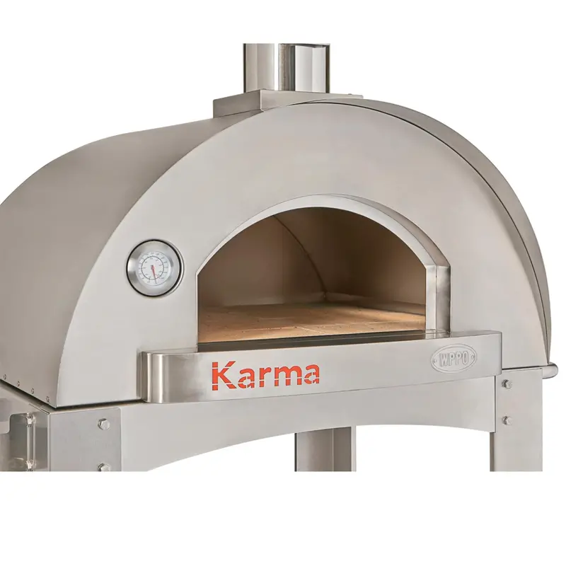 Wppo Karma 32-Inch Wood-Fired Pizza Oven With 304 Stainless Steel Base (Wkk-02S-304Ss) 1