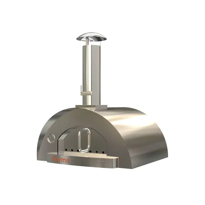 Wppo Karma 42-Inch Wood-Fired Pizza Oven With 304 Stainless Steel Cart (Wkk-03S-304Ss) 1