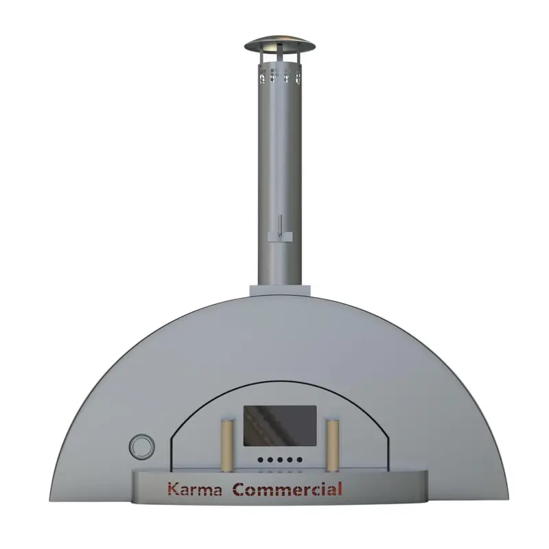Wppo Karma 55-Inch Commercial Wood-Fired Pizza Oven With Heavy-Duty Cart (Wkk-04Com) 1