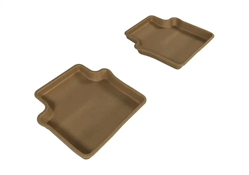 3D Maxpider Kagu Floor Mats – Tan, 2-Piece Rear Set, L1Cy00121502 (Limited Stock) 1