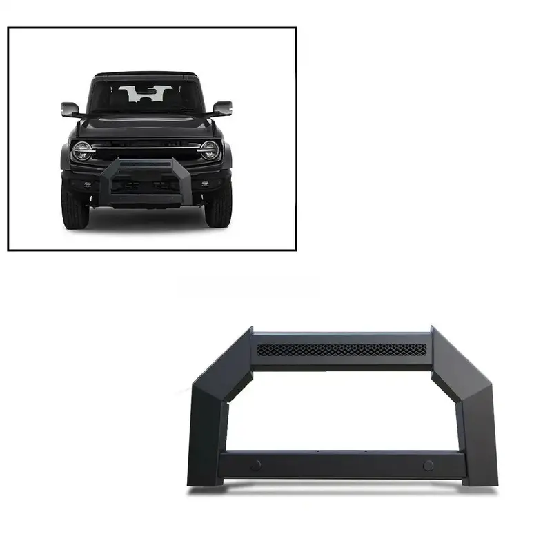 Black Horse Off-Road Ab-F06-Nl Matte Steel Skid Plate – No-Install Design 1
