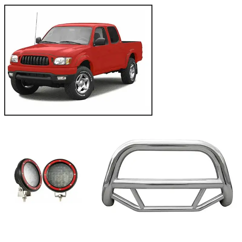 Black Horse Off-Road Stainless Steel Skid Plate – No-Skid Design, Fits Toyota Tacoma (Model Mbs-Tob4701-Plfr) 1