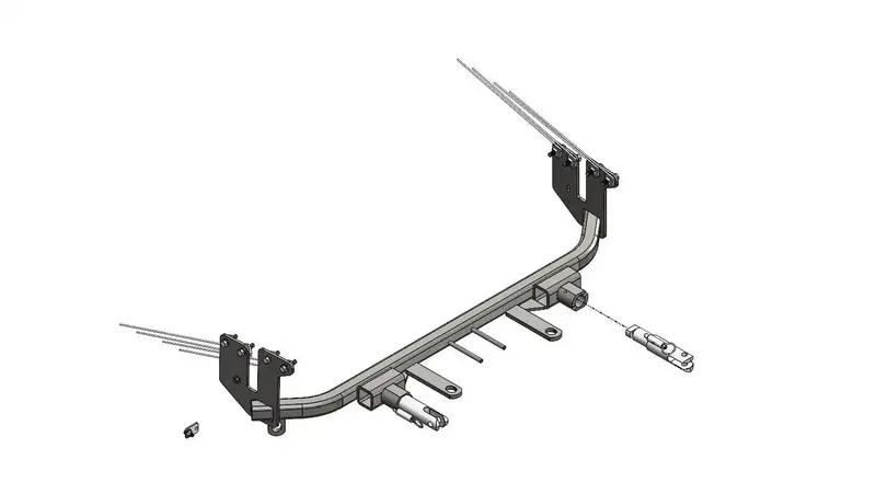 Blue Ox Bx2262 Tow Bar Base Plate With Removable Attachment Tabs (3,500 Lb Rating) 1