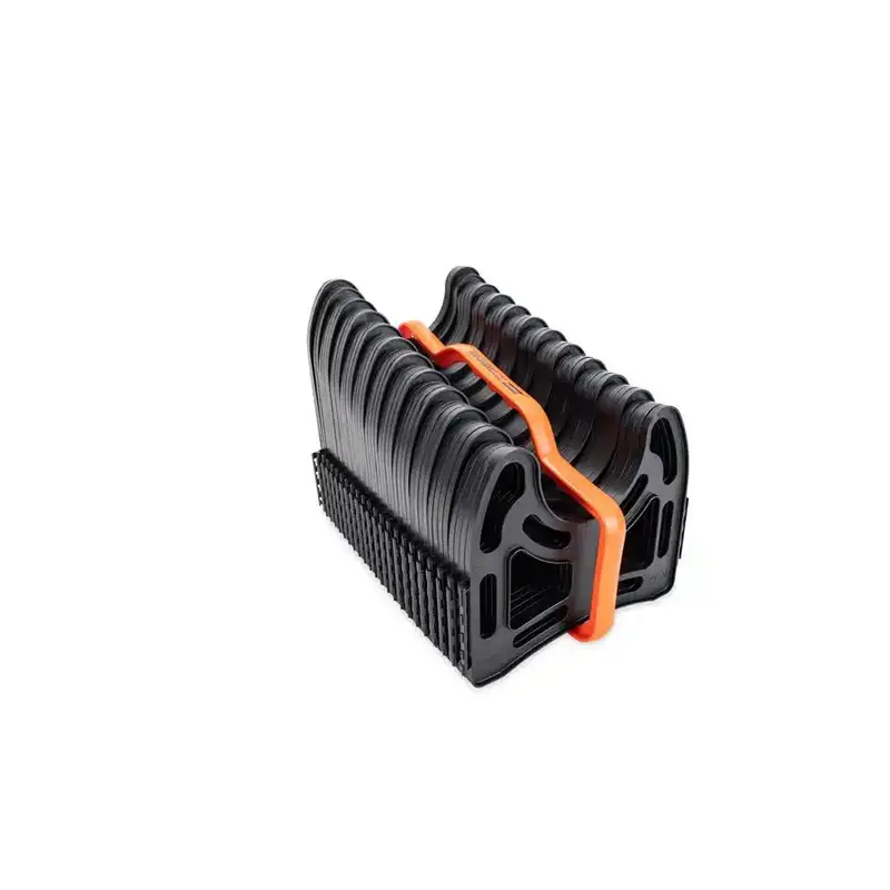 Camco Sidewinder Sewer Hose Support — Holds 20-Foot Collapsible Hose, Deep-Cradle Design Eliminates Straps 1