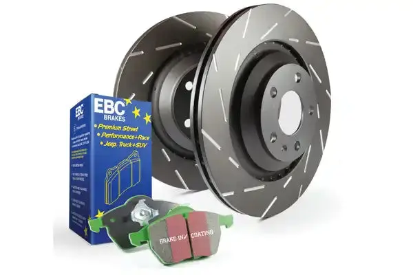 Ebc S2Kf1537 Slotted Brake Rotors – Precision-Cut Slots Reduce Wind Noise 1