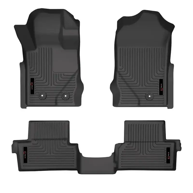 Enthuze Front + Second-Row Floor Liner Combo – All-Weather Interior Protection (Model Ent11359-2) 1
