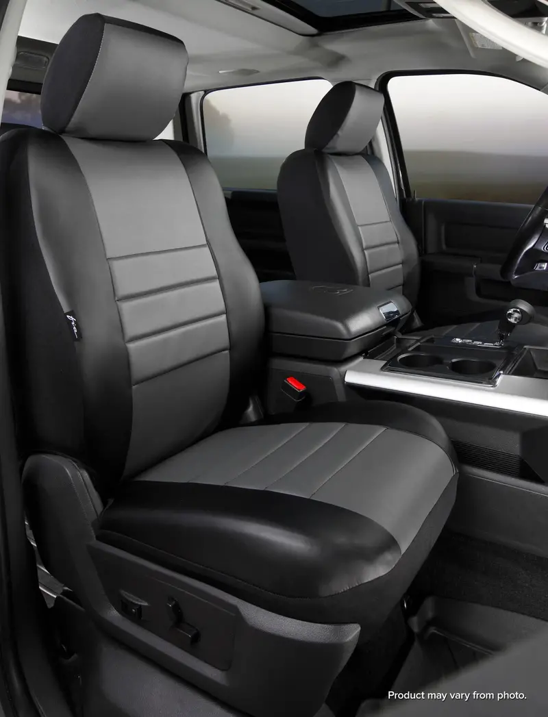 Fia Sl60 Series Gray Leatherette Custom-Fit Front Seat Covers For Sl69–Sl72 Vehicles 1