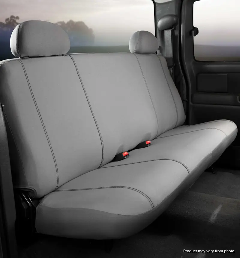 Fia Sp80 Series Custom-Fit Rear Seat Protector – Gray Poly-Cotton Fabric 1