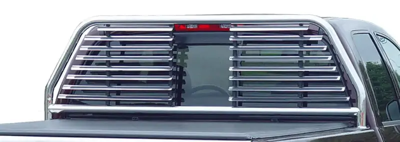 Go Industries 52535 Round Tube Rear Window – Split-Design For Truck Caps 1