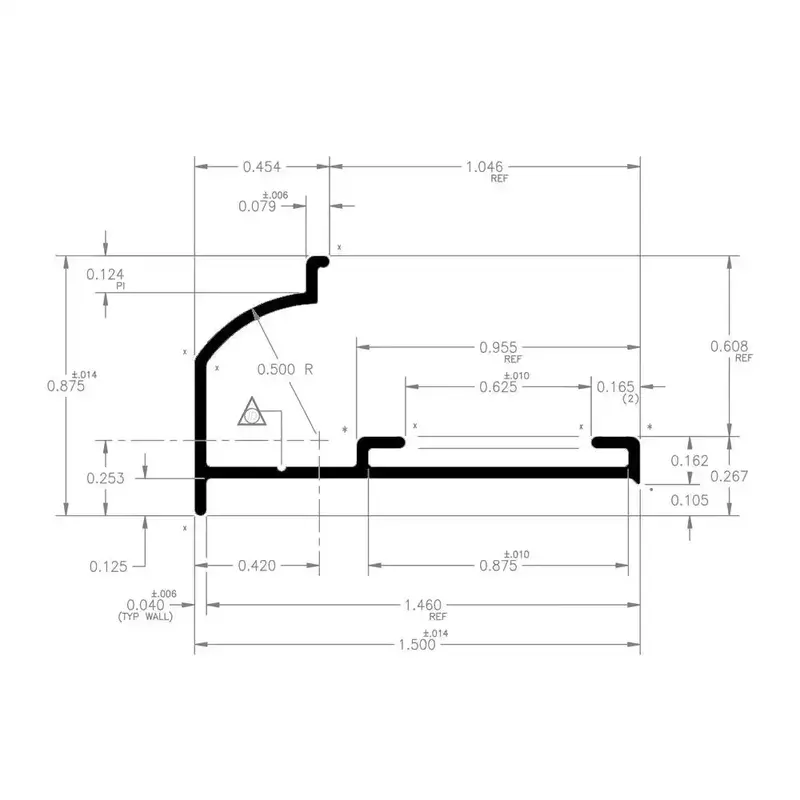 Gtr Black Rail Section – 16-Foot Linear Length For Modular Truck Bed Systems 1