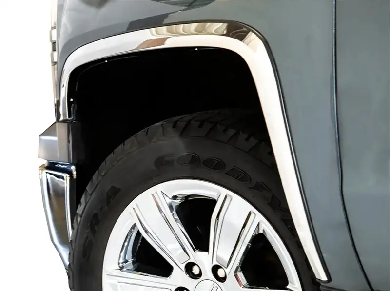 Ici Stainless Steel Fender Trim Kit – 4-Piece Full-Coverage Fit 1