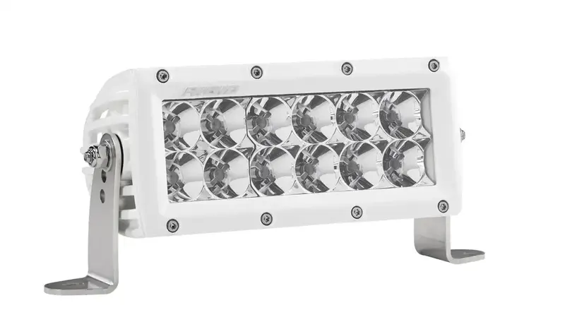 Rigid Industries E-Series Pro 6-Inch Flood Led Light – White Housing, High-Output Illumination 1