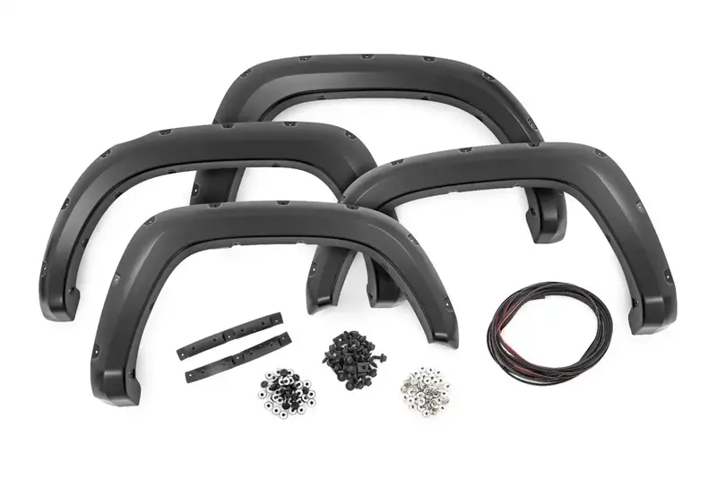 Rough Country Flat-Black Pocket-Style Fender Flares – Model F-T11621A 1