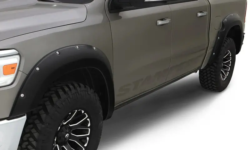 Stampede 8404-2 Ruff Riderz Black Smooth-Finish Fender Flare Kit – 4-Piece Set 1